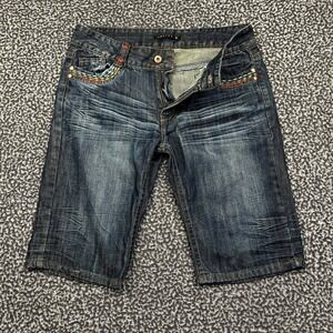 Lolita Bermuda‎ Shorts Men Extra Large Denim Blue Pockets Outdoor Y2K 34x13
